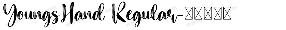 YoungsHand Regular字体转换